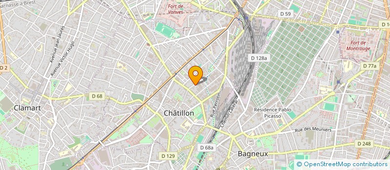 localisation de l'entreprise ORDINELEC à CHATILLON