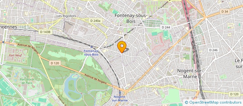 localisation de l'entreprise ORDINEOS CENTER à FONTENAY-SOUS-BOIS