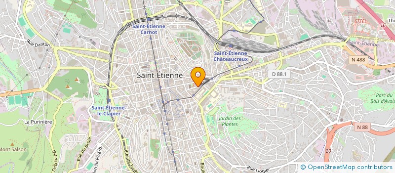 localisation de l'entreprise ORDINFO à SAINT-ETIENNE