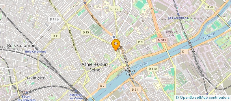 localisation de l'entreprise ORDIPREST MICRO à ASNIERES-SUR-SEINE