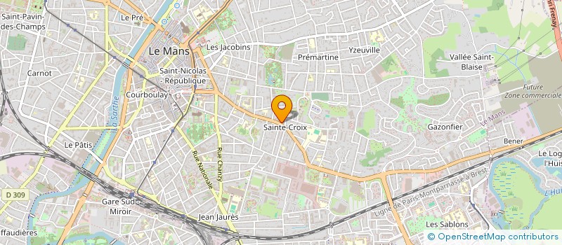 localisation de l'entreprise ORDIPRO 72 à LE MANS