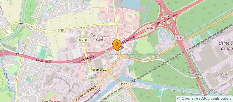 localisation de l'entreprise ORDIS à SAUSHEIM