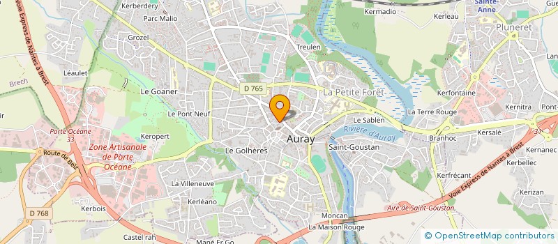 localisation de l'entreprise ORDISCOPE à AURAY