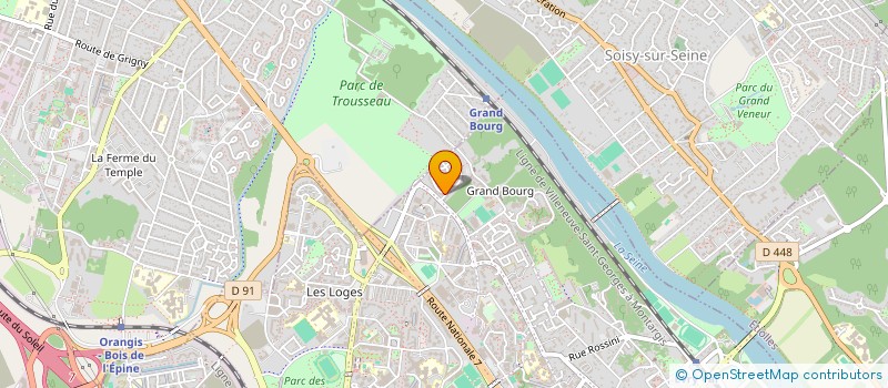 localisation de l'entreprise ORDISERVICES à EVRY-COURCOURONNES