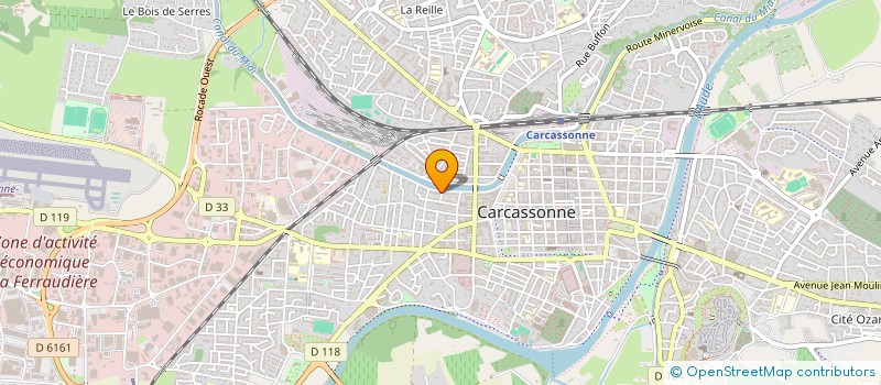 localisation de l'entreprise ORDISPHERE  CARCASSONNE