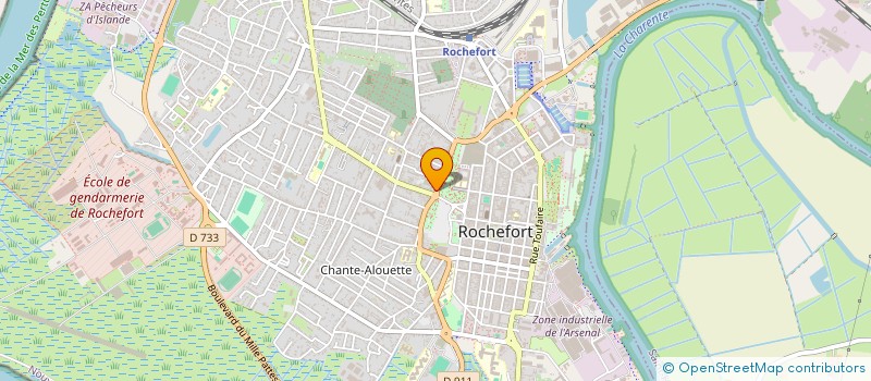localisation de l'entreprise ORDITECH à ROCHEFORT