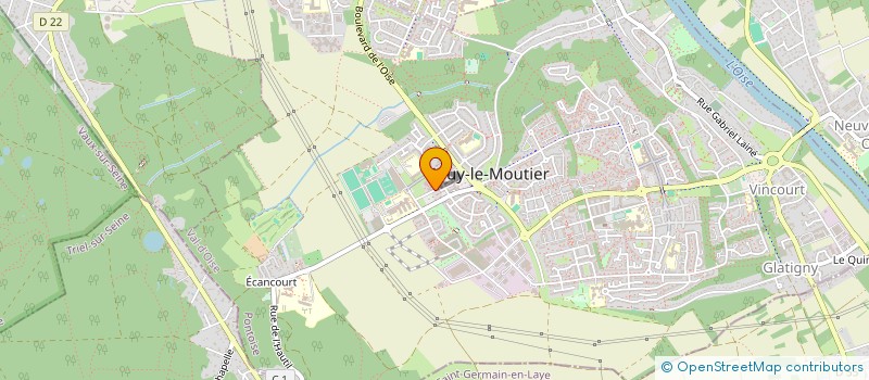 localisation de l'entreprise ORDIWIN à JOUY-LE-MOUTIER
