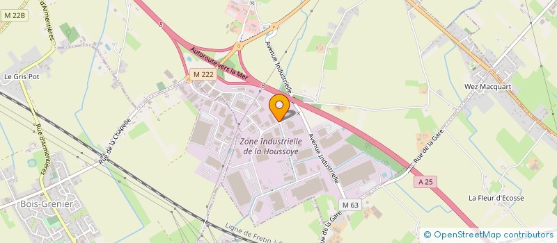 localisation de l'entreprise ORDO à LA CHAPELLE-D'ARMENTIERES