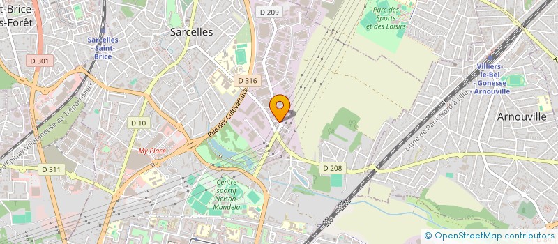 localisation de l'entreprise ORDO  SARCELLES