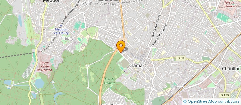 localisation de l'entreprise ORDO à CLAMART