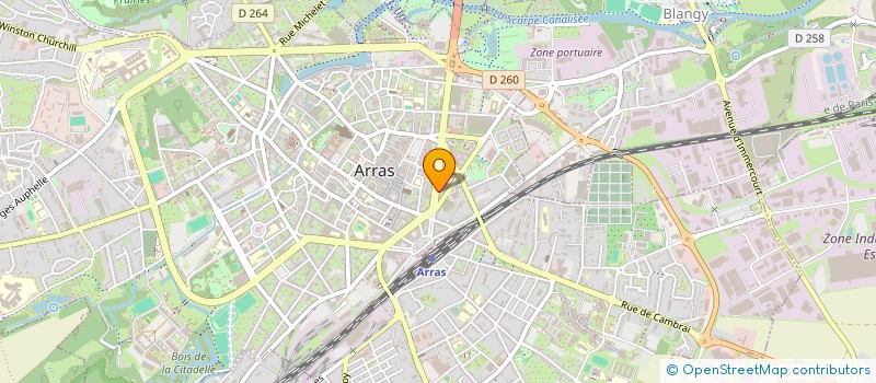 localisation de l'entreprise ORDONN PILOT COORDI SECURI PROTEC SANTE à ARRAS