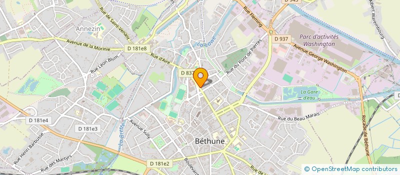 localisation de l'entreprise ORDRE AVOCATS BARREAU BETHUNE à BETHUNE