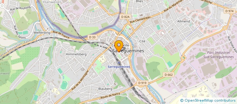 localisation de l'entreprise ORDRE AVOCATS BARREAU SARREGUE  SARREGUEMINES