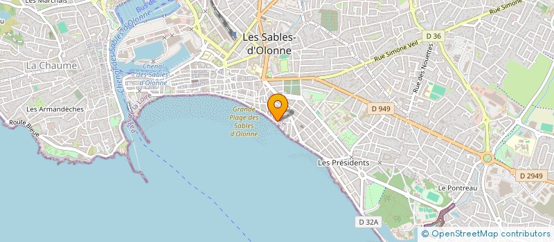 localisation de l'entreprise ORDRE DE L'HONNEUR ET DE LA MEMOIRE VENDENNE à LES SABLES D'OLONNE