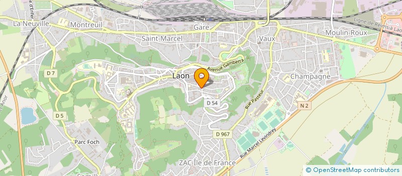 localisation de l'entreprise ORDRE DEPARTEMENTAL MEDECINS DE L AISNE à LAON