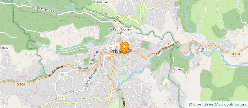 localisation de l'entreprise ORDRE DES AVOCATS  PRIVAS