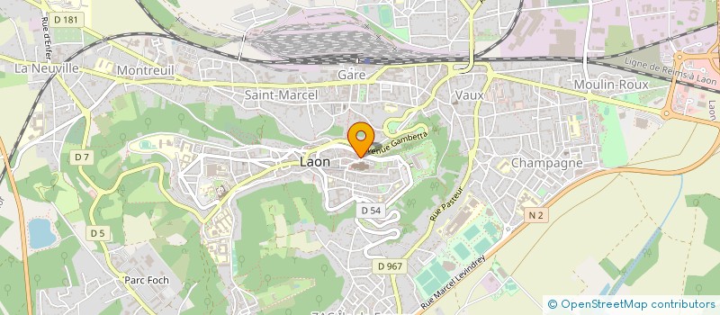 localisation de l'entreprise ORDRE DES AVOCATS BARREAU LAON à LAON