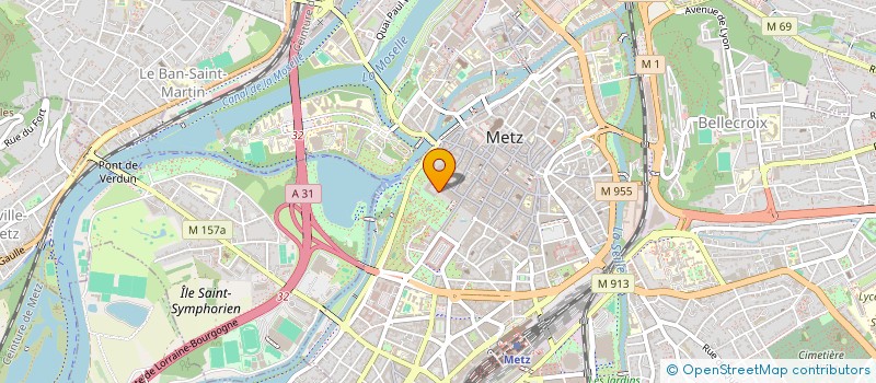 localisation de l'entreprise ORDRE DES AVOCATS BARREAU METZ  METZ