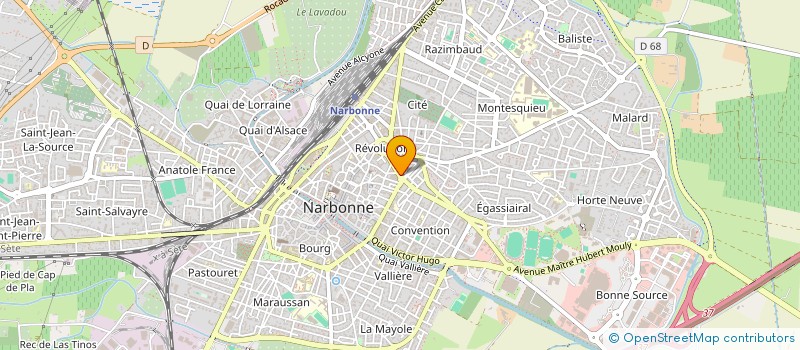 localisation de l'entreprise ORDRE DES AVOCATS DU BARREAU DE NARBONNE  NARBONNE