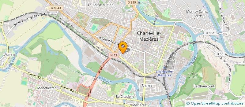 localisation de l'entreprise ORDRE DES MEDECINS  CHARLEVILLE-MEZIERES