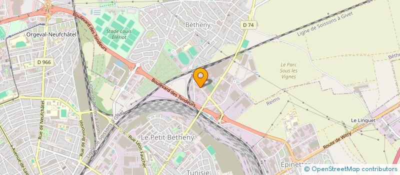 localisation de l'entreprise ORDRE DES MEDECINS  BETHENY