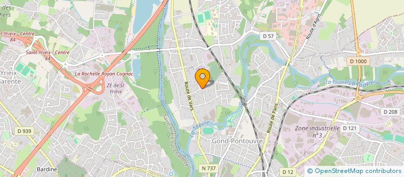 localisation de l'entreprise ORDRE DES MEDECINS LA CHARENTE  GOND-PONTOUVRE