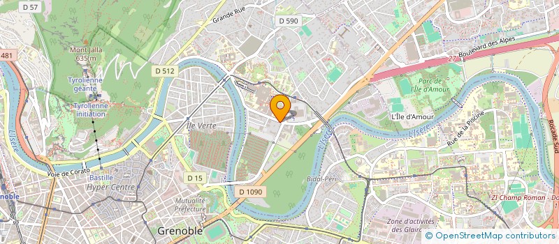 localisation de l'entreprise ORDRE DES SAGES-FEMMES - CONSEIL DEPARTEMENTAL DE L'ISERE à LA TRONCHE