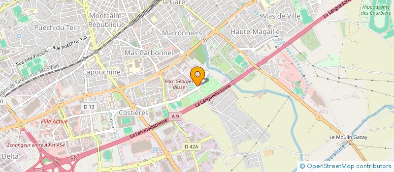 localisation de l'entreprise ORDRE MASSEURS KINESITHERAPEUTES GARD  NIMES