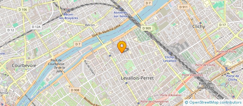 localisation de l'entreprise ORDRE MEDECINS HAUTS DE SEINE  LEVALLOIS-PERRET