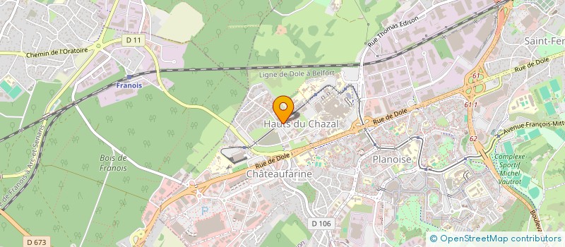 localisation de l'entreprise ORDRE NATIONAL DENTISTE  BESANCON