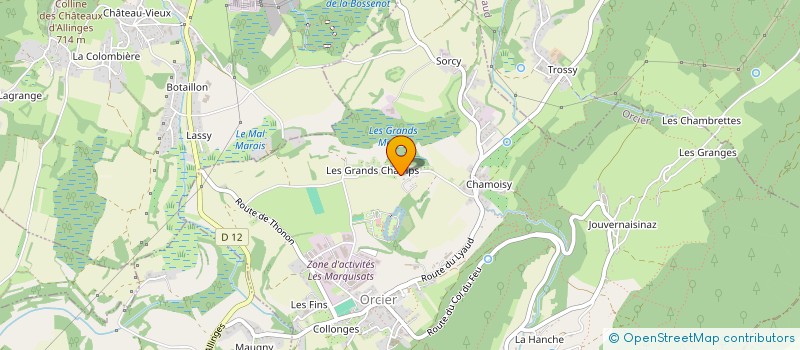 localisation de l'entreprise ORDRE SACRE DES NEUF TEMPLIERS DE JERUSALEM.  ORCIER