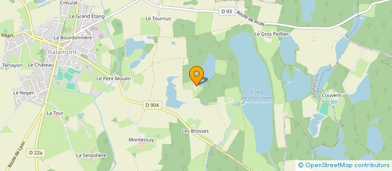 localisation de l'entreprise ORDV SARL à CHALAMONT
