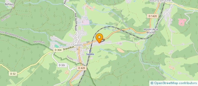 localisation de l'entreprise ORE-EAU  SAALES