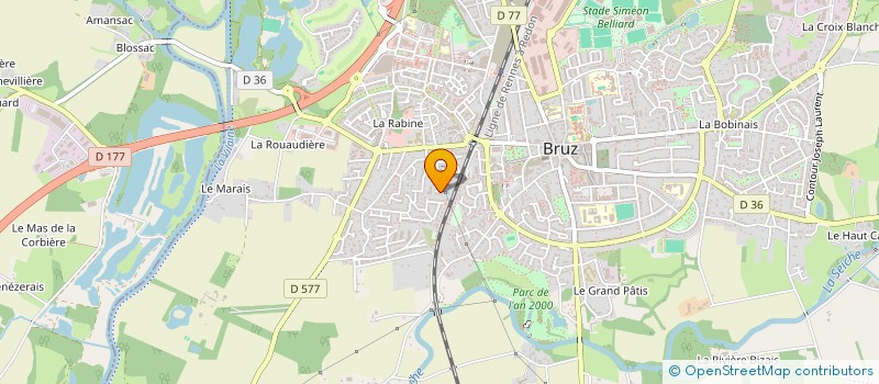 localisation de l'entreprise OREA  BRUZ