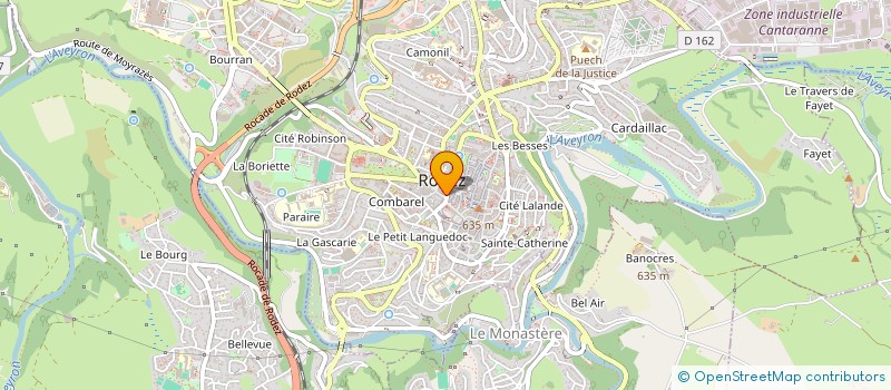 localisation de l'entreprise OREA  RODEZ