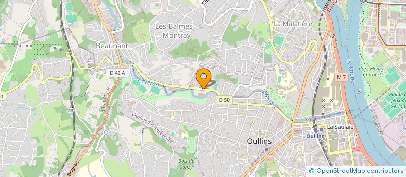 localisation de l'entreprise OREA  OULLINS-PIERRE-BENITE