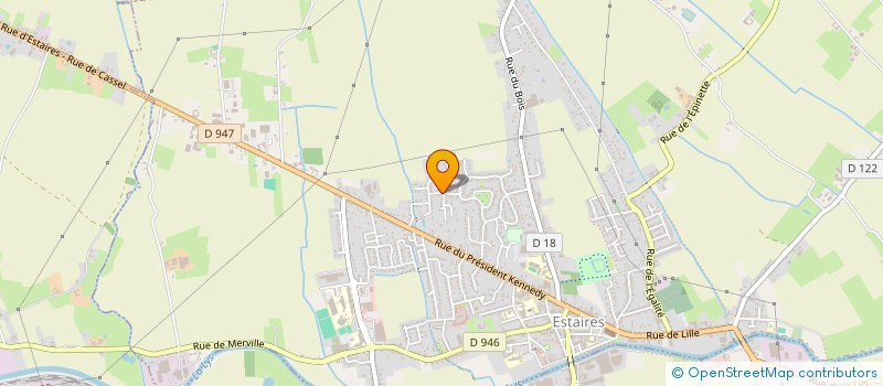 localisation de l'entreprise OREA ELECTRICITE  ESTAIRES