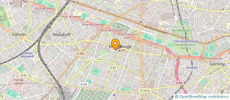 localisation de l'entreprise OREA INGENIERIE MEDITERRANEE à MONTROUGE