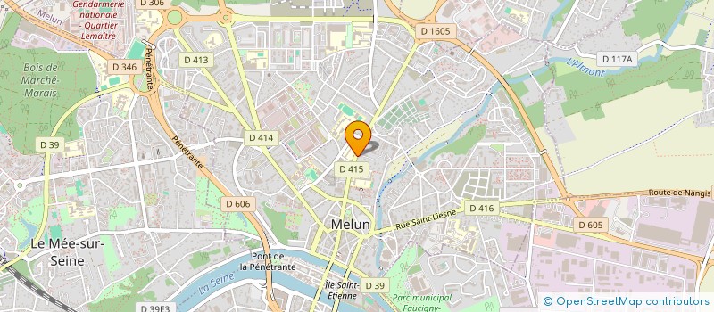 localisation de l'entreprise OREADE à MELUN
