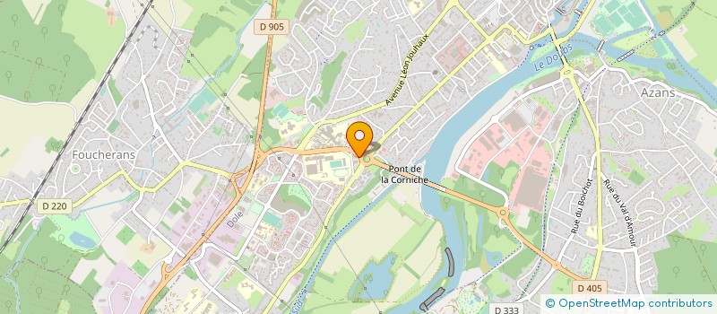 localisation de l'entreprise OREADE à DOLE