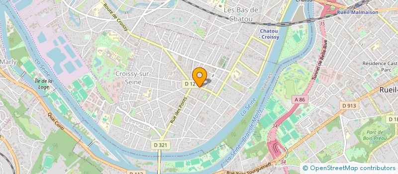 localisation de l'entreprise OREADE à CROISSY-SUR-SEINE