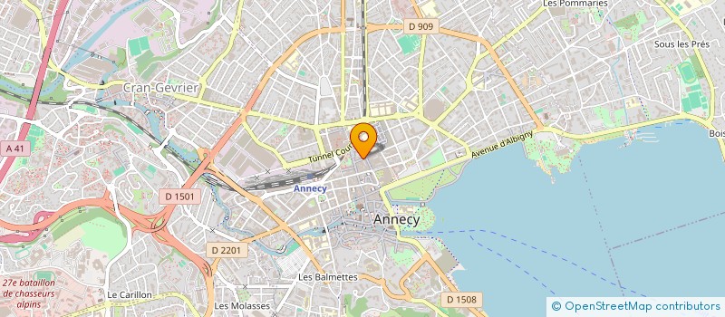 localisation de l'entreprise OREALIS à ANNECY