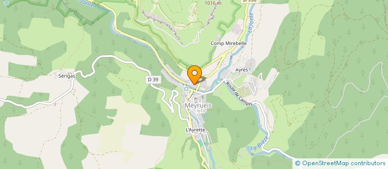 localisation de l'entreprise OREAM  MEYRUEIS