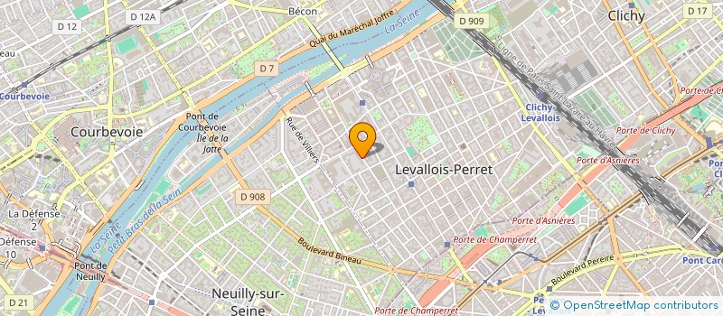 localisation de l'entreprise OREANI à LEVALLOIS-PERRET