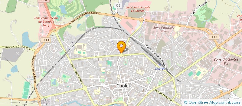 localisation de l'entreprise OREAS à CHOLET