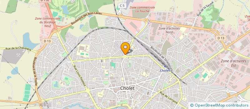 localisation de l'entreprise OREAS ENVIRONNEMENT à CHOLET