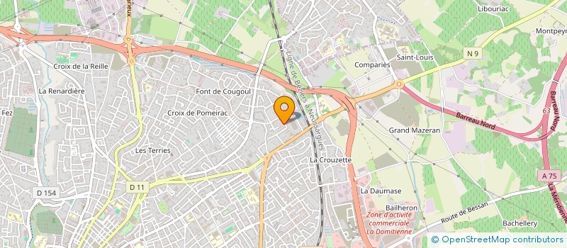 localisation de l'entreprise OREBAT à BEZIERS