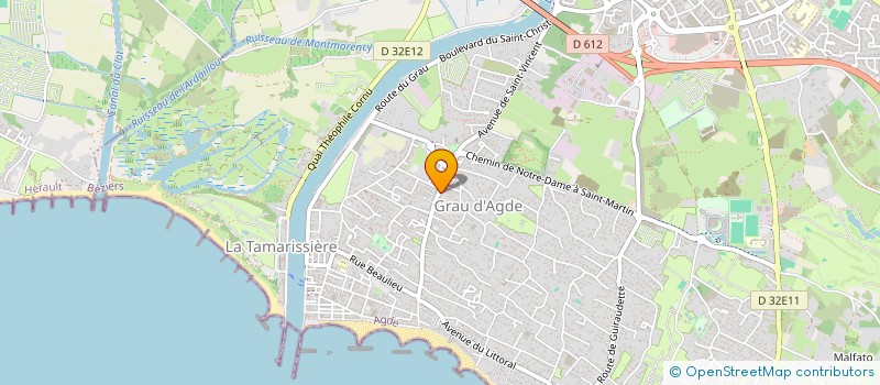 localisation de l'entreprise OREBIC  AGDE