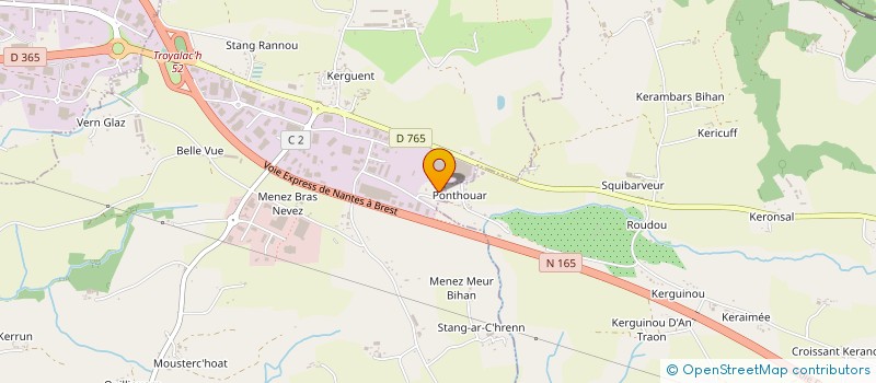 localisation de l'entreprise OREBOA  ST EVARZEC