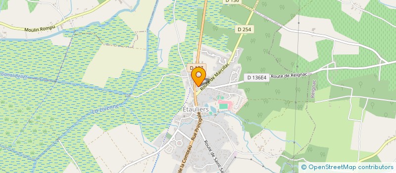 localisation de l'entreprise ORECA à ETAULIERS